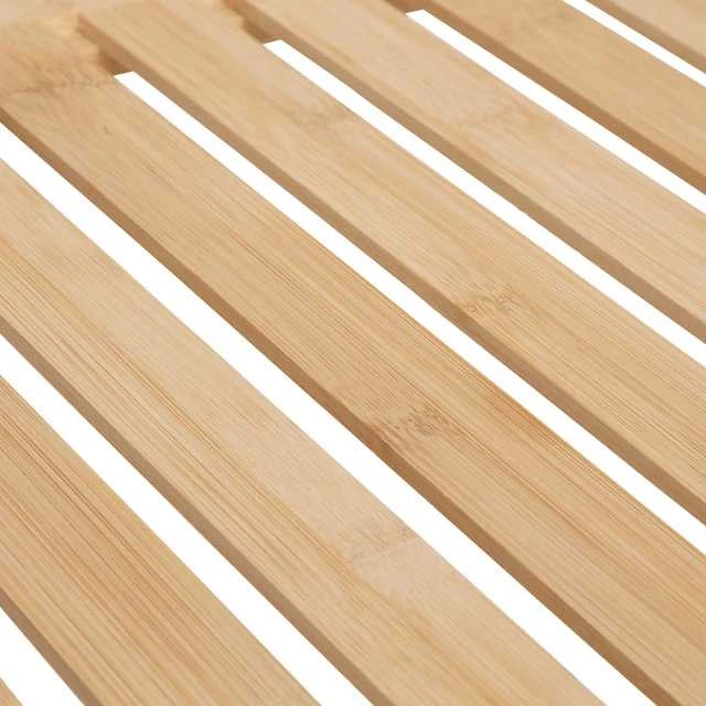5five Simply Smart Bamboo Bambukinė lentyna su skalbinių krepšeliu TIDY BOX, 72 x 33 x 109 cm