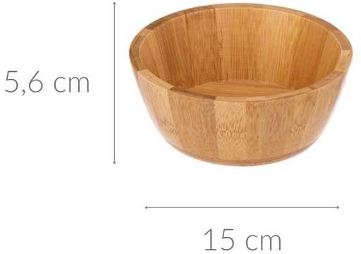 5five Simply Smart Bamboo Bambukinis dubuo salotoms, Ø 15 cm