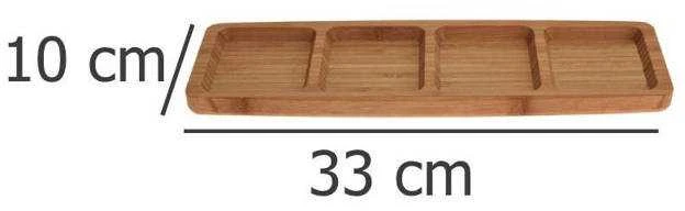 Excellent_Ho Bambukinis serviravimo padėklas 784230370, 33×10×1,8 cm