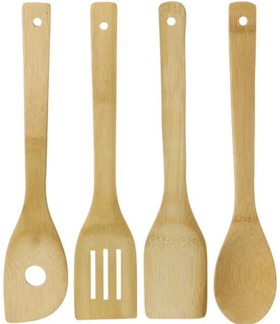 Dekoracja Domu Bamboo Bambuko aksesuarų rinkinys, 5 elementai, virtuvės reikmenys