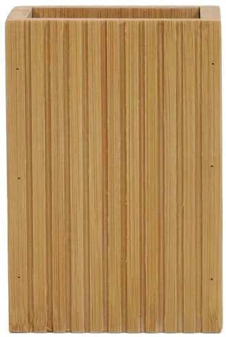 Bathroom Solutions Bamboo Bambuko dantų šepetėlio laikiklis, 9 x 7 x 12,5 cm