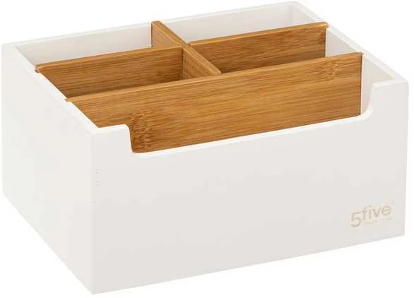 5five Simply Smart Bamboo Bambuko organizatorius kosmetikai, 5 skyreliai