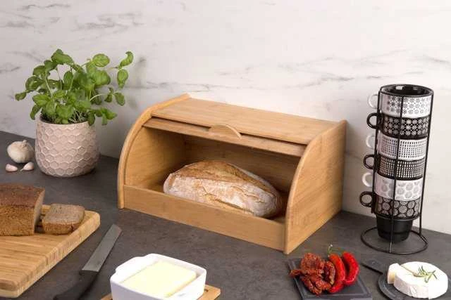 Bamboo Bread Box, 40x26x20cm, ZELLER