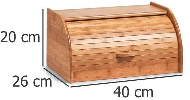 Bamboo Bread Box, 40x26x20cm, ZELLER