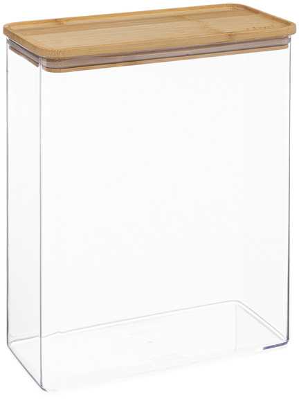 5five Simply Smart Bamboo ESKE birių produktų konteineris, pailgas su bambukiniu dangteliu, 4,3L
