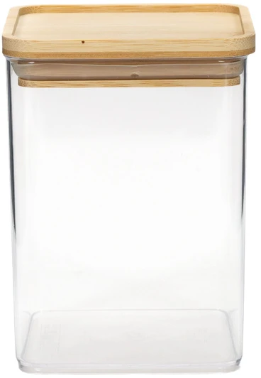 5five Simply Smart Bamboo ESKE birių produktų talpa, bambukinis dangtelis, 1L