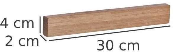 Bamboo Magnetinė juostelė peiliams, 100% bambukas, ZELLER