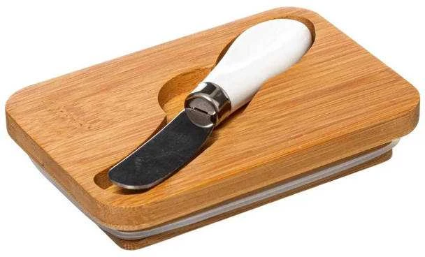 5five Simply Smart Bamboo Maselka su žirklėmis, keramikinė su bambukiniu dangteliu