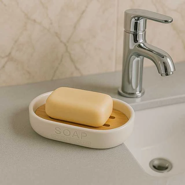Bathroom Solutions Bamboo Muilinė su bambuko nusausintuvu