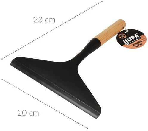 Ultra Clean Bamboo Priekinio stiklo traukiklis su bambukine rankena
