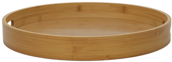 Excellent Houseware Serviravimo padėklas bambukinė su rankenomis 40 cm