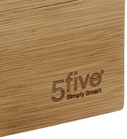 5five Simply Smart BAMBOO stalo įrankių tvarkyklė, 3 skyriai