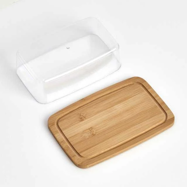 Bamboo Sviesto padėklas su bambukine lenta, 19 x 12 cm, ZELLER