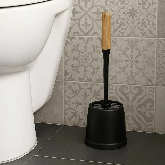 KOOPMAN Bamboo Tualeto šepetys su bambukine rankena, Ø 12 cm