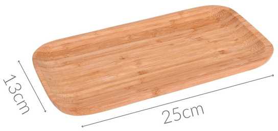 Art-Pol Bamboo Vaisių serviravimo padėklas, 25x13 cm, bambukas