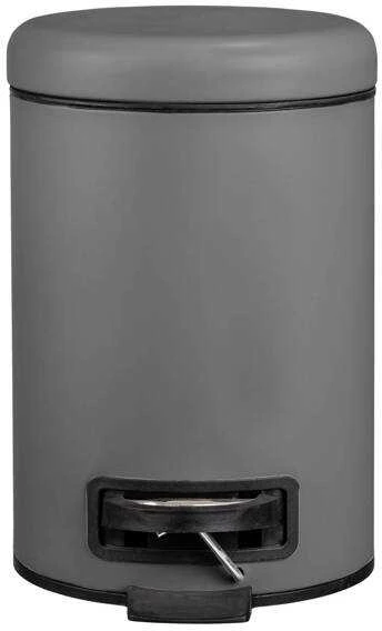 Bathroom Basket LEMAN Matinis pilkas, waste bin, 3 l, WENKO