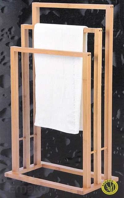 Bathroom Solutions Bambuko rankšluosčių kabykla su 3 strypais