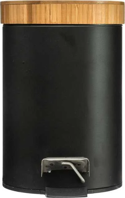 5five Simply Smart Šiukšliadėžė metalinė 3 l D17xH25,5 cm juodos sp. Natureo 5Five 140801N
