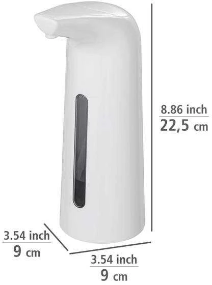 LARINO bekontaktis rankų dezinfekavimo skysčio dozatorius su infraraudonųjų spindulių jutikliu, 400 ml, WENKO
