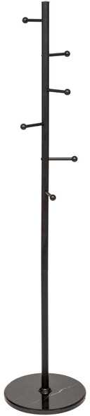5five Simply Smart BLACKMARBLE kabykla su 6 metaliniais kabliukais, 173 cm