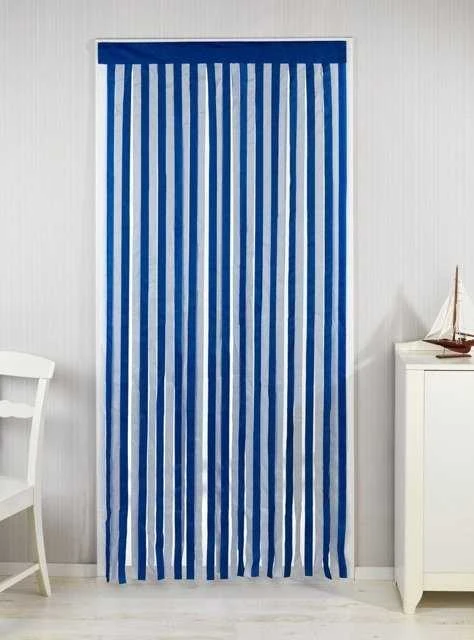Maximex Mėlyna Užuolaida kambario durims, 90 x 200 cm, balta ir mėlyna