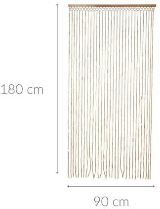 Home Styling Collection Boho durų karoliukai, 90 x 180 cm