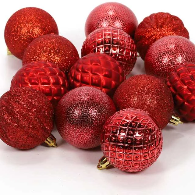 Christmas Decoration Raudoni Kūčių Įdėkliukai 6 cm, 35 vnt. - Kalėdų Dekoracijos