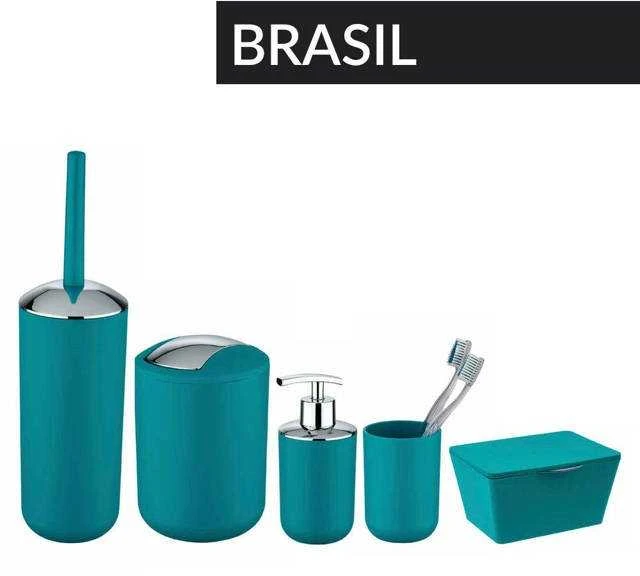 BRASIL garbage basket, turquoise - 2 l, WENKO