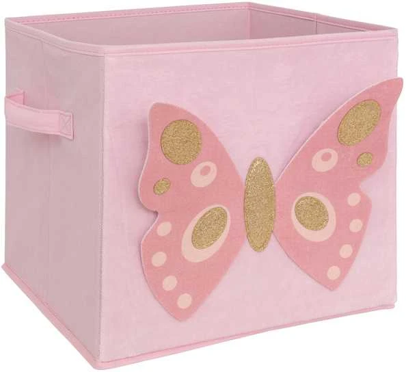Atmosphera Butterfly Žaislų konteineris su drugeliu STAY, 29 x 29 cm