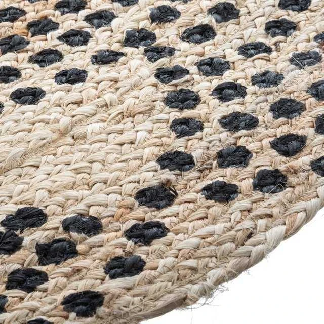 Atmosphera Carpet Apvalus džiuto kilimas, Ø 120 cm, geometrinis raštas