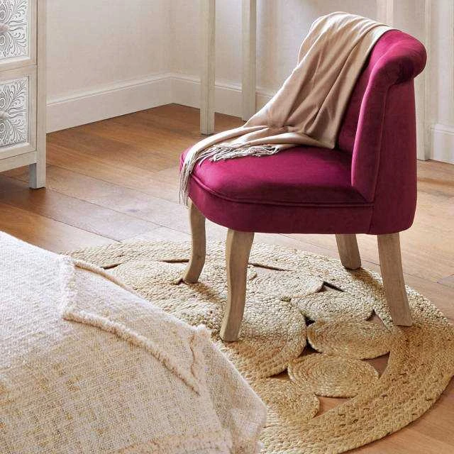 ATMOSPHERA Carpet Dekoratyvinis kilimas iš džiuto, Ø 120 cm, apvalus