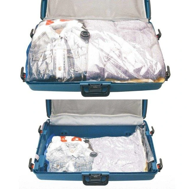 Storage Solutions Maišelis siurblys rūbų patalynei 130x74 + 86x50 cm komlektas vakuuminių maišelių rinkinys