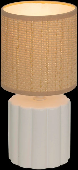 Lamp Keraminė lempa TYLIA, Ø 13 x 26.5 cm, balta