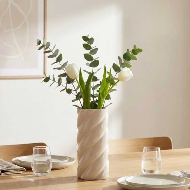 Home Styling Collection Keraminė vaza, Ø 12,5 x 25 cm