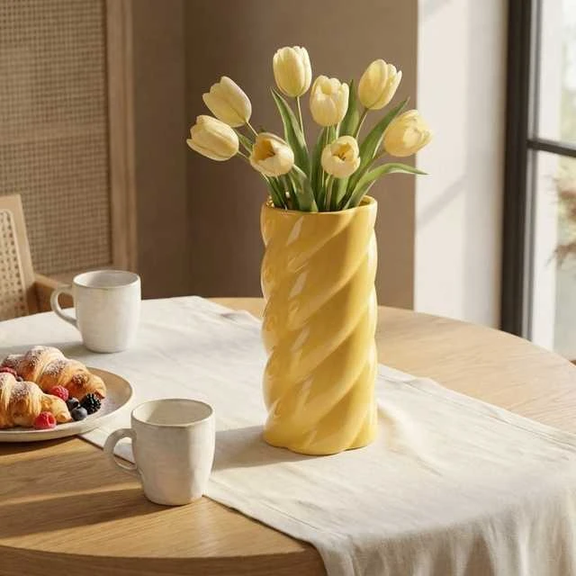 Home Styling Collection Keraminė vaza, Ø 12,5 x 25 cm