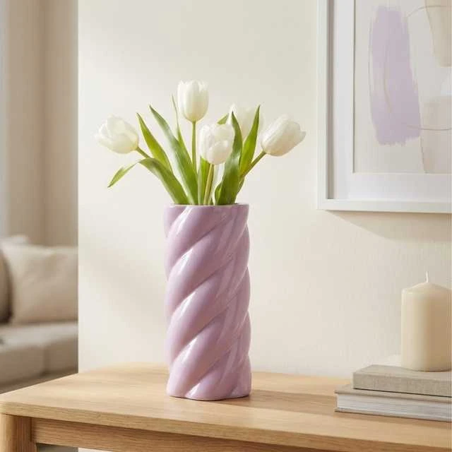 Home Styling Collection Keraminė vaza, Ø 12,5 x 25 cm