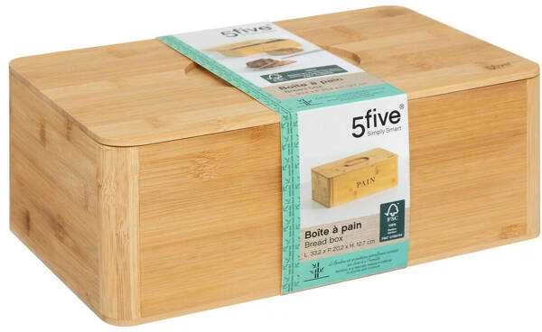 5five Simply Smart PAIN bambukinė duonos dėžutė