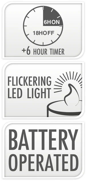 KOOPMAN Šventinė dekoracija Affek Design Žibintas advento lampionas žvakė LED 30 cm 3 žvakės balta