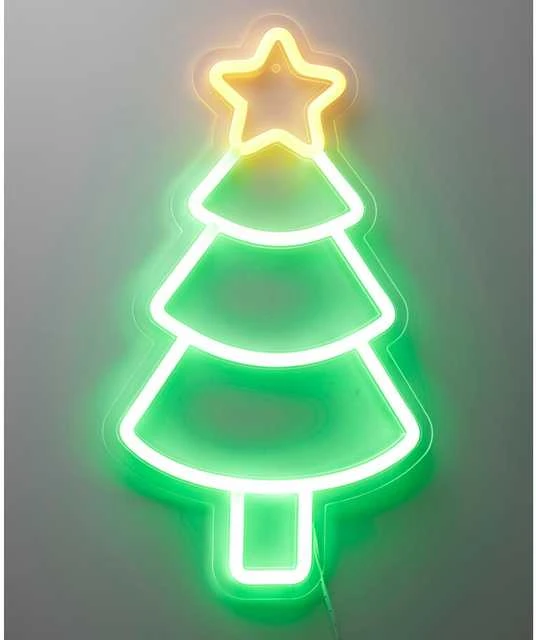 Home Styling Collection Kalėdinis neoninis sieninis LED ženklas, 23 x 22 cm