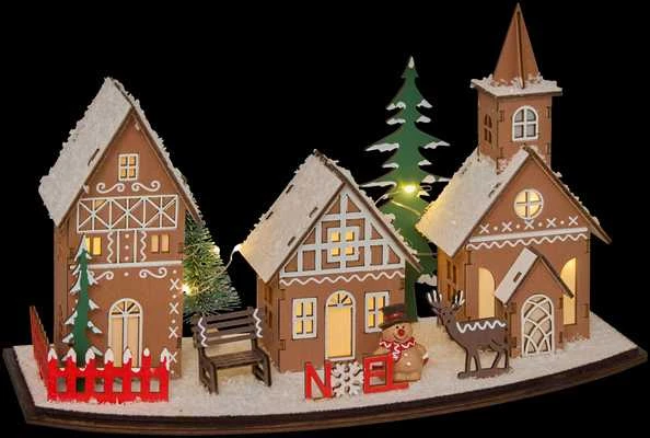 Fééric Lights and Christmas Kalėdinio miestelio žibintas, LED, 30 x 15 cm