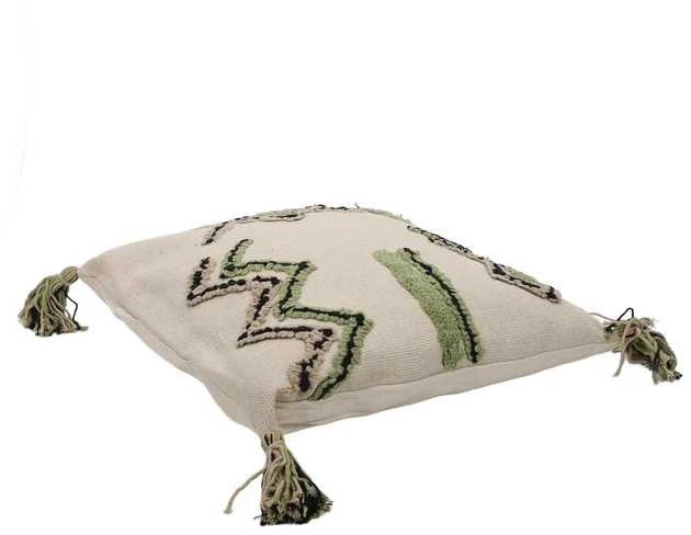 Home Styling Collection Cotton Dekoratyvinė medvilninė pagalvėlė su kutais, 45 x 45 cm