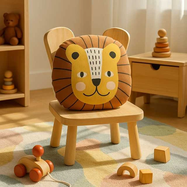 Home Styling Collection Cotton Gyvūno formos vaikiška pagalvė, medvilnė, 35 x 40 cm