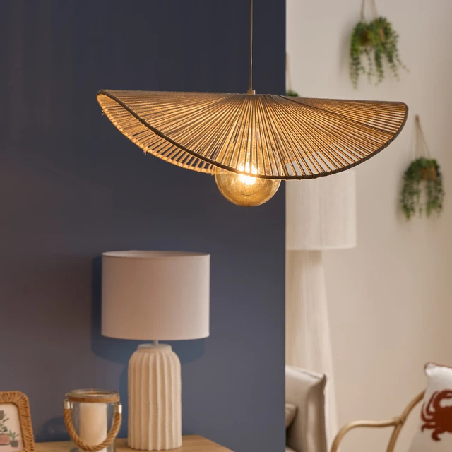 Lamp Medvilninis pakabinamas šviestuvas ADELIA, 58 x 56 x 100 cm, baltas