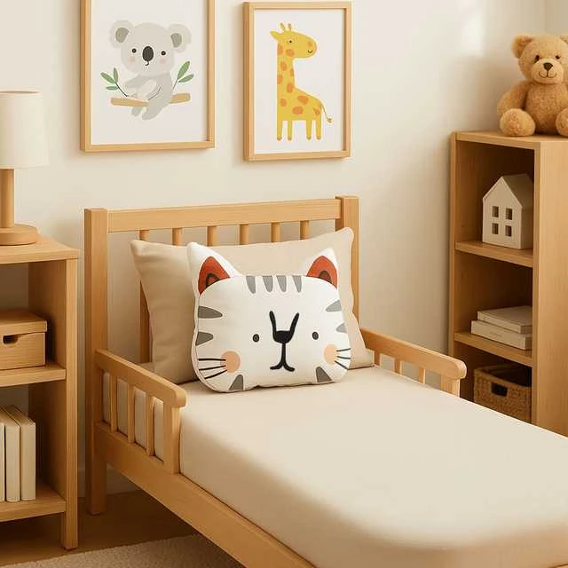 Home Styling Collection Cotton Vaikiška pagalvė su raštu, 35 x 40 cm, medvilnė