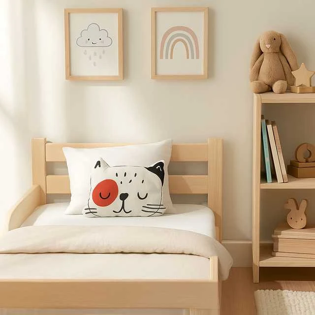 Home Styling Collection Cotton Vaikiška pagalvė su raštu, 35 x 40 cm, medvilnė