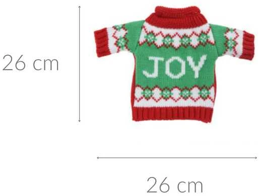 Kalėdų puošmena Home Styling Collection XMAS vyno butelio dangtelis, 26 cm