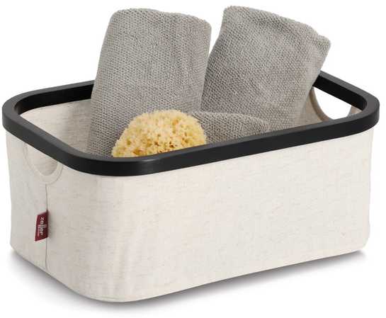 Zeller Organizer tekstylny kreminė , bambus, 38 x 26 x 16 cm