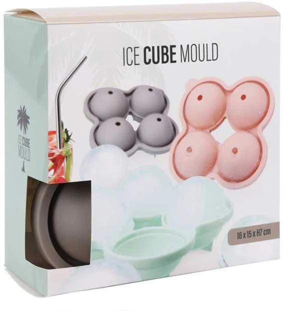 Orion Cube Ledo kubelių formelė 4 rutuliukams, Ø 7 cm