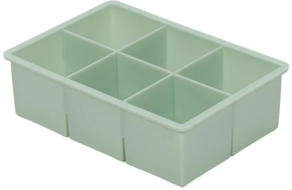 Excellent Houseware Cube Ledo kubelių padėklas 6 kubeliams, 16,5 x 11,5 x 5 cm