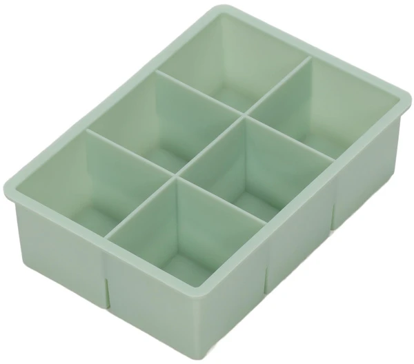 Excellent Houseware Cube Ledo kubelių padėklas 6 kubeliams, 16,5 x 11,5 x 5 cm